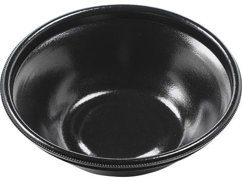（エフピコ）ＭＦＰ麺鉢－丸１９（６１）本体　黒Ｗ