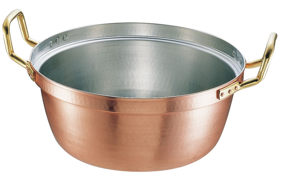 ＳＡ銅 円付鍋 両手（錫引きあり） | 業務用厨房用品・調理道具の総合