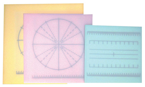 調理用積層式目盛り入りまな板 正方形 M ピンク
