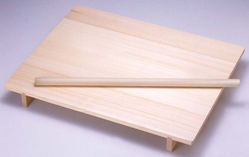 木製 のし板 めん棒付（桐材） 大