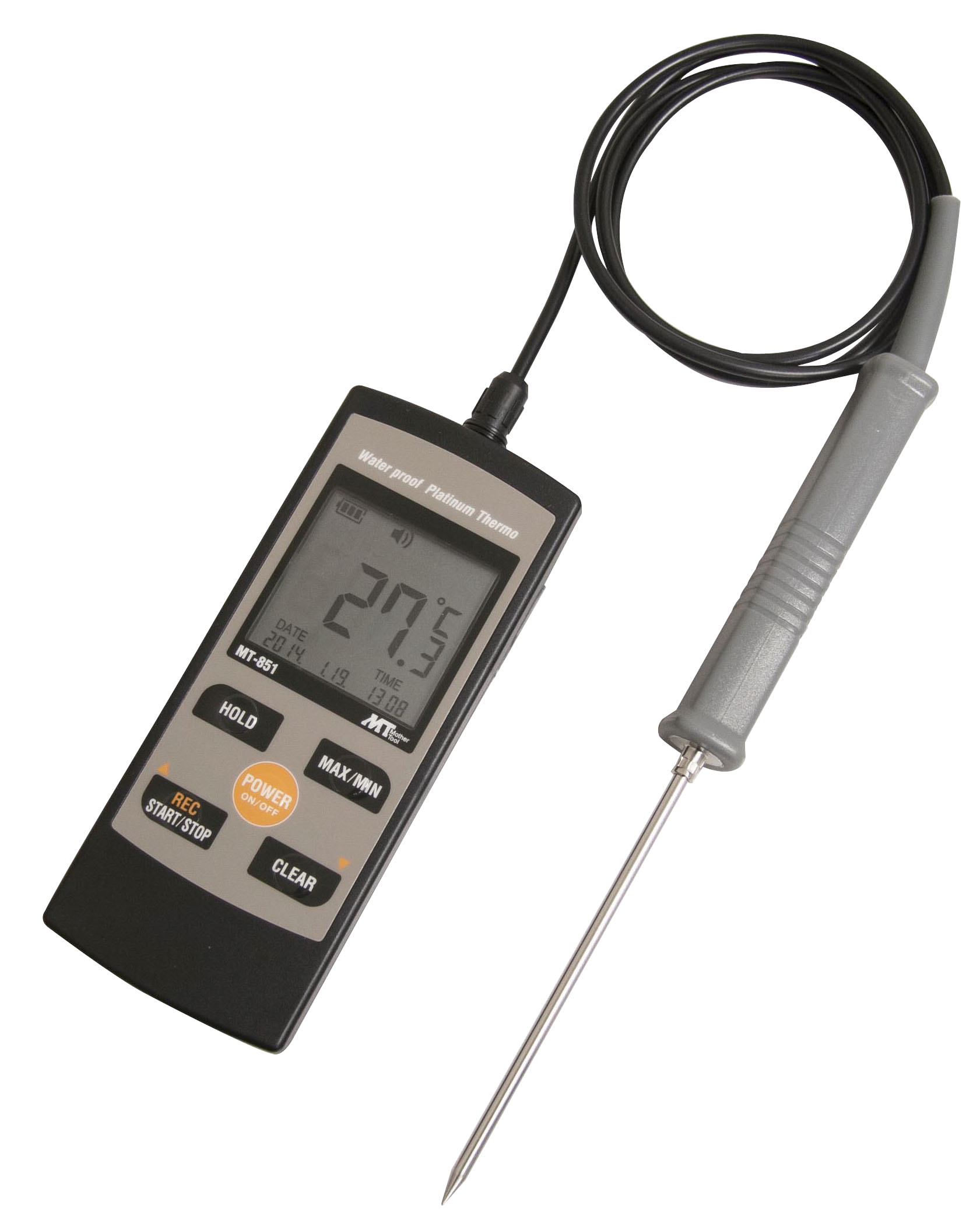 白金デジタル防水温度計　ＭＴ－８５１　標準センサー付