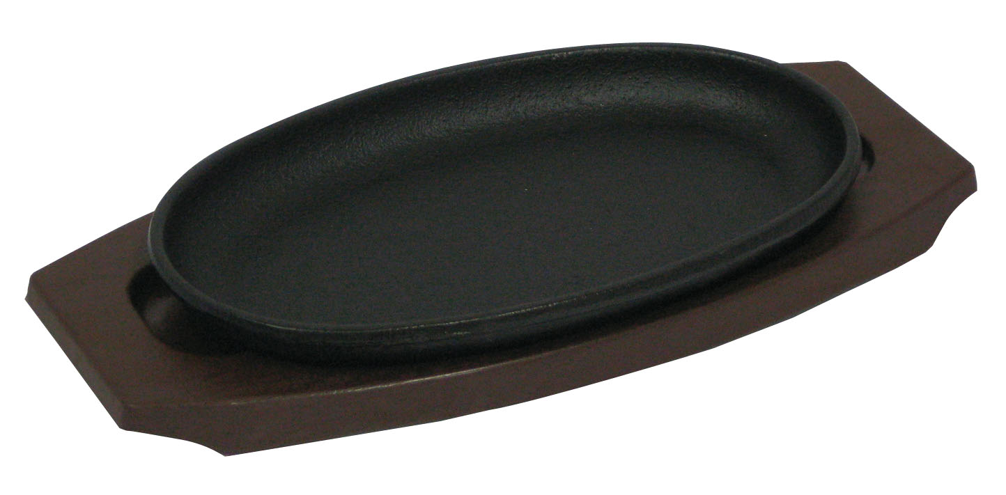トキワ 樹脂製台ステーキ皿 小判型 セット