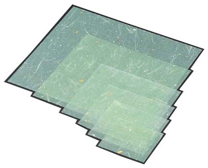 金箔紙ラミネート 緑 （500枚入） M33-466
