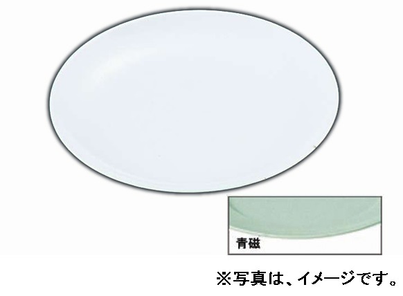 メラミン 平皿（メタ型）№29 （10インチ） 青磁