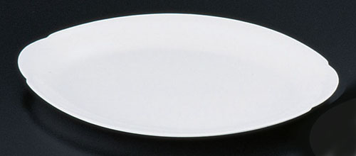 メラミン 小判皿（プラタン型） №35 （14インチ） 白