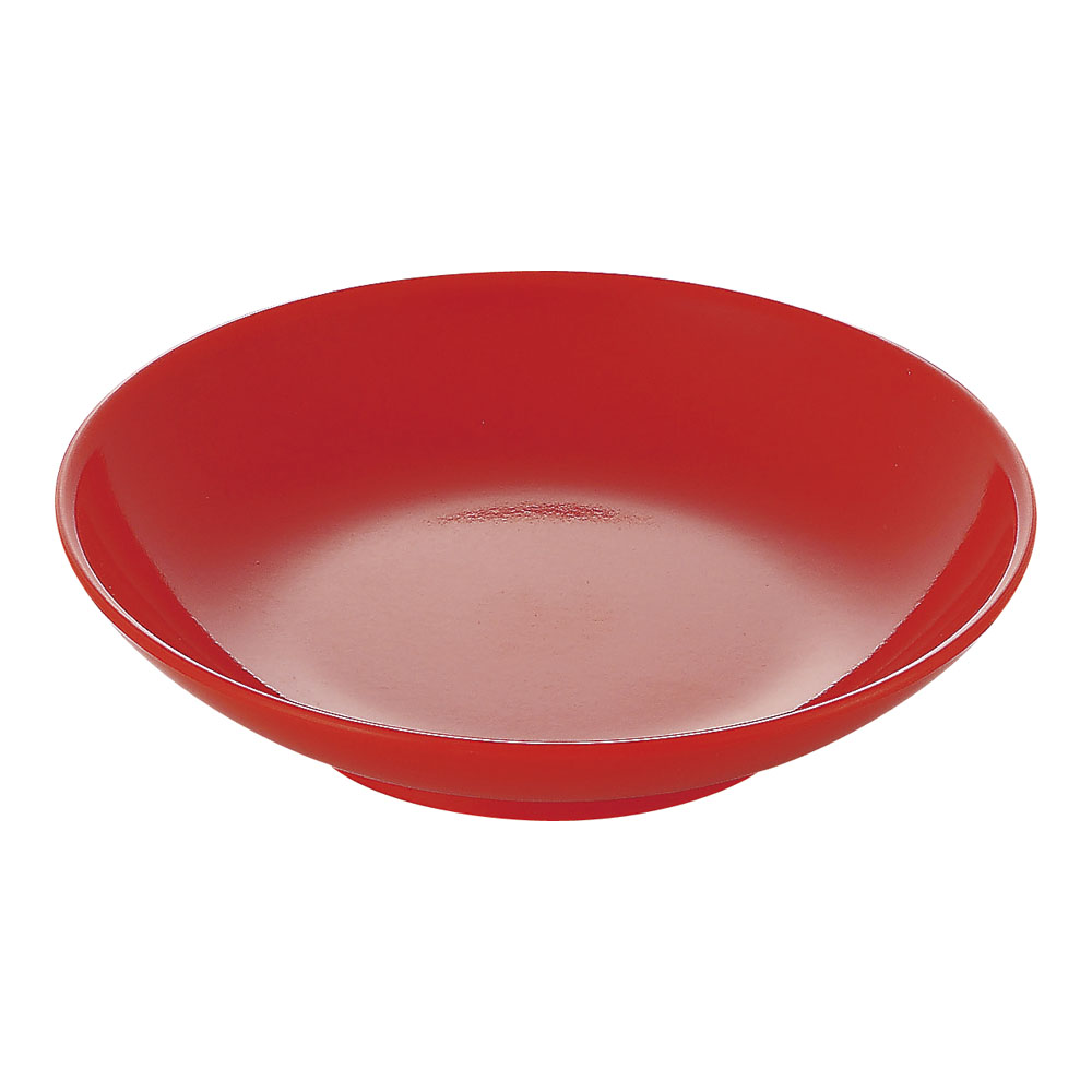 メラミン　シンプル食器　小皿１０ＳＰ－４１Ｒ　赤