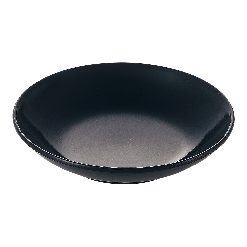 メラミン　シンプル食器　丸皿１２ＳＰ－２３Ｂ　黒