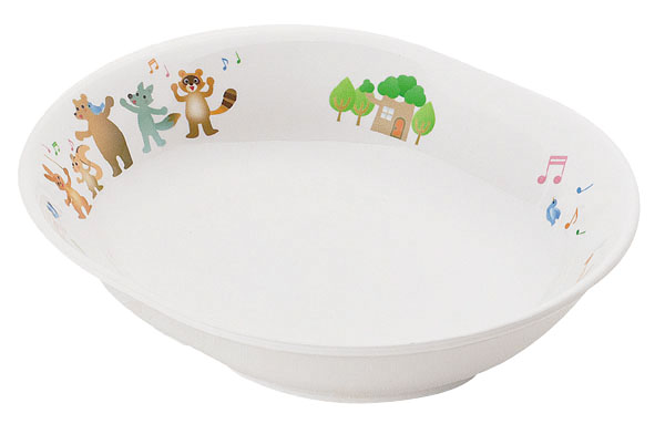 メラミンお子様食器「プチまる」　６７－ＰＭ　楕円深皿