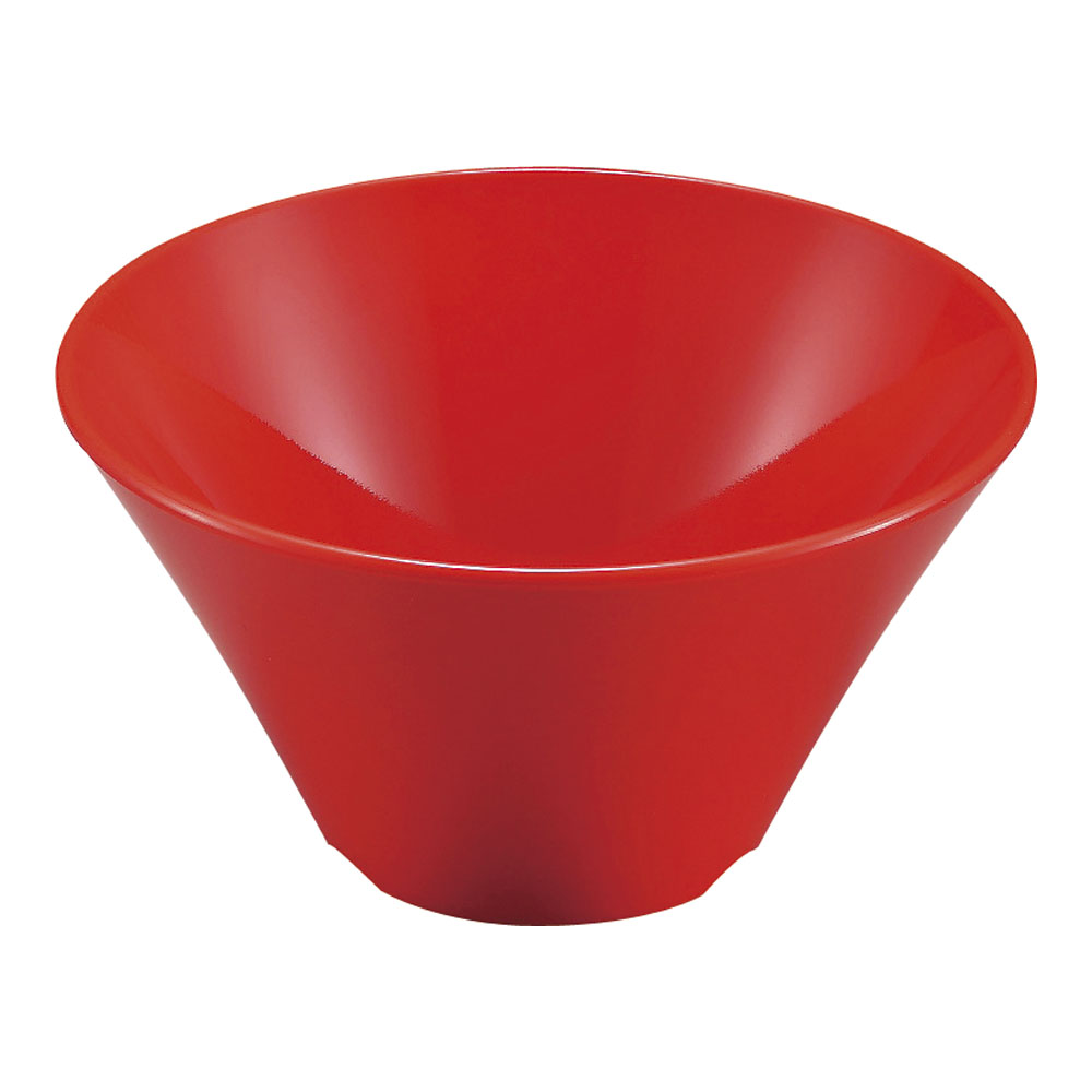 メラミン　シンプル食器　めん鉢１８ＳＰ－８８Ｒ　赤