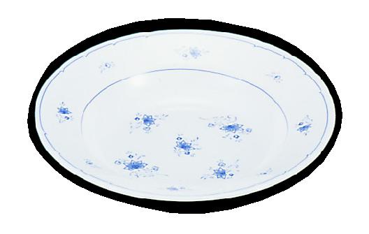 メラミン「ビューティフラワー」 スープ皿 BF-8