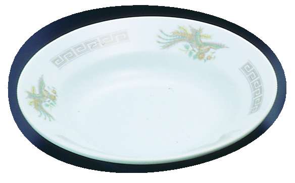 陶器『雷門鳳凰』 スープ皿 K-11 8インチ
