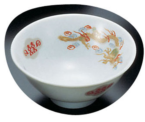陶器『金彩竜』 スープ碗 R-18 3.6