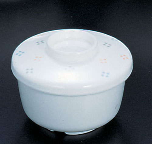 メラミン「花紋」茶椀蒸 身 M-228-KA