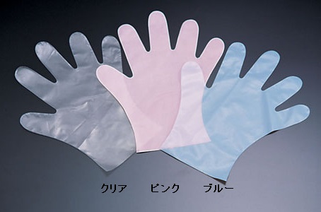 ダンロップポリエチレン手袋（１００枚入）　ＰＤ－１１０　ブルー　Ｍ