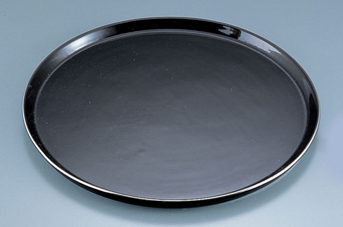 陶磁器 ケーキプレート 丸 黒