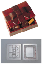 デコレリーフ チョコレートモルド ボックス型 EU-648